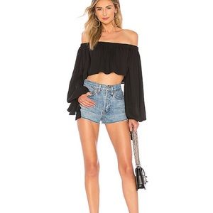 Chrissy Teigen x Revolve Off-the-Shoulder Top Size XXS